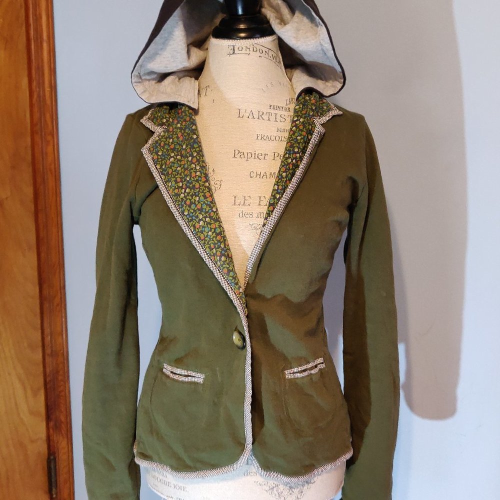 Anthropologie Scrapbook Button Up Sweater Jacket